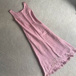 Summer Dress w/ Floral Embroidery - size 4